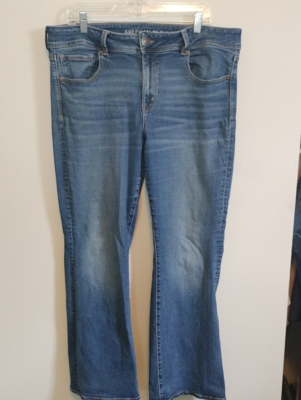 American Eagle Outfitters Women’s Blue Flare Jeans S-18